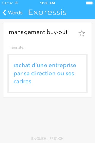 Expressis Dictionary (EN - FR) screenshot 3