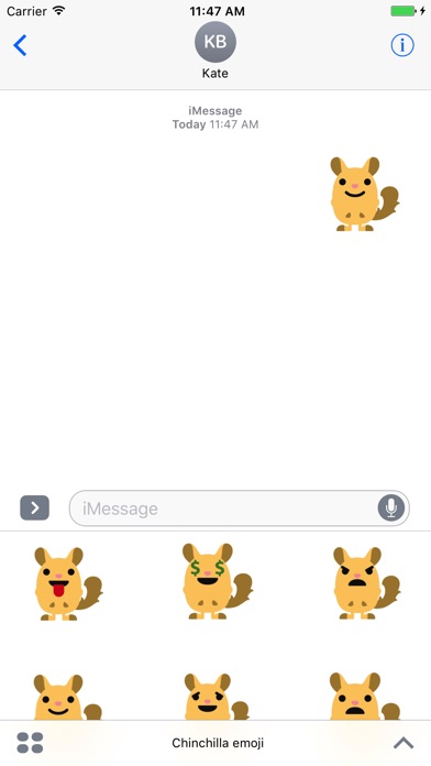 Chinchilla stickers pet emoji screenshot 3