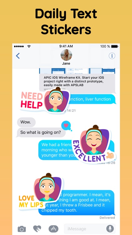 Fiona the Cute Girl Stickers