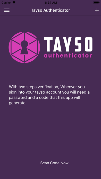 Tayso Authenticator screenshot 2