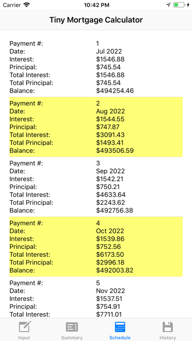 Tiny Mortgage Calculator PRO screenshot 4