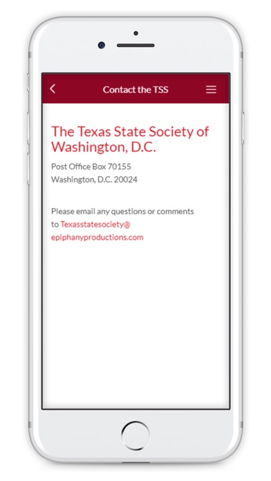 Texas State Society screenshot 2