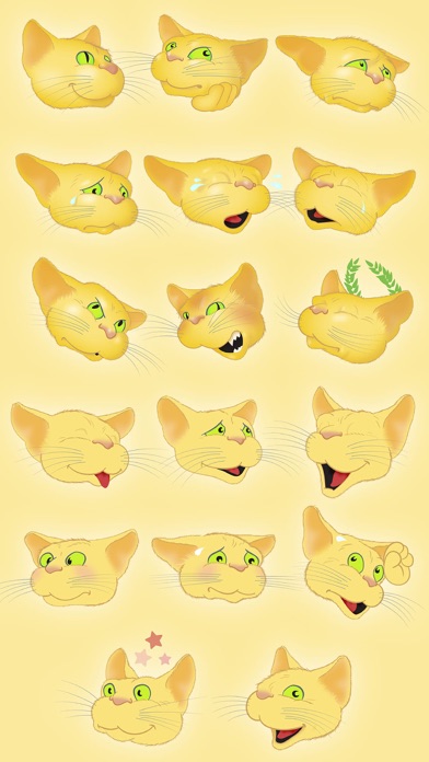 Yellow Cat emoji screenshot 4