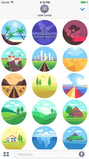 Landscapes Sticker Pack for iMessage