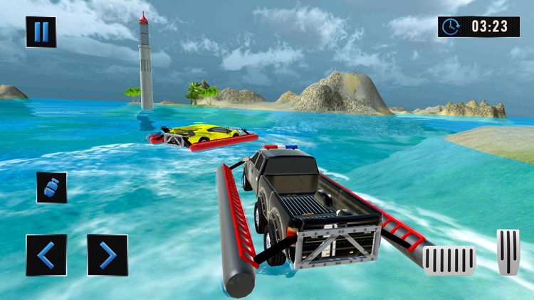 Water Surfer Criminal Chase