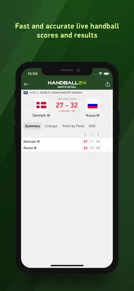 Game screenshot Handball 24 - live scores apk