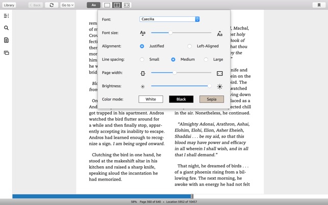 Kindle app for macbook pro