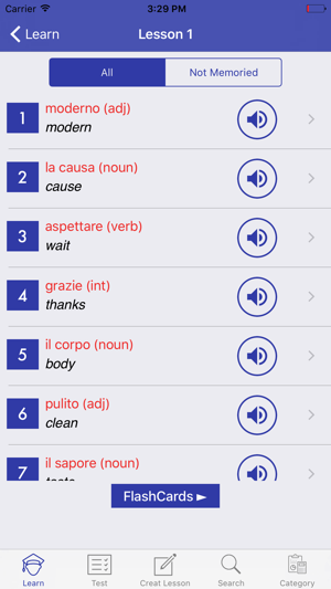 Learn Italian Vocabulary(圖2)-速報App