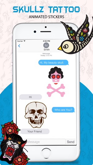 Animated Skulls&Tattoo Sticker(圖4)-速報App