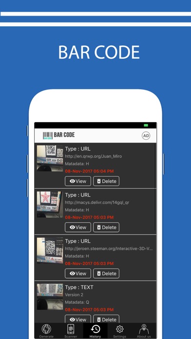Barcode and QRcode Reader screenshot 3