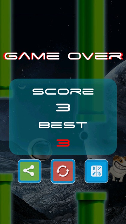 Flappy Space Dog screenshot-3