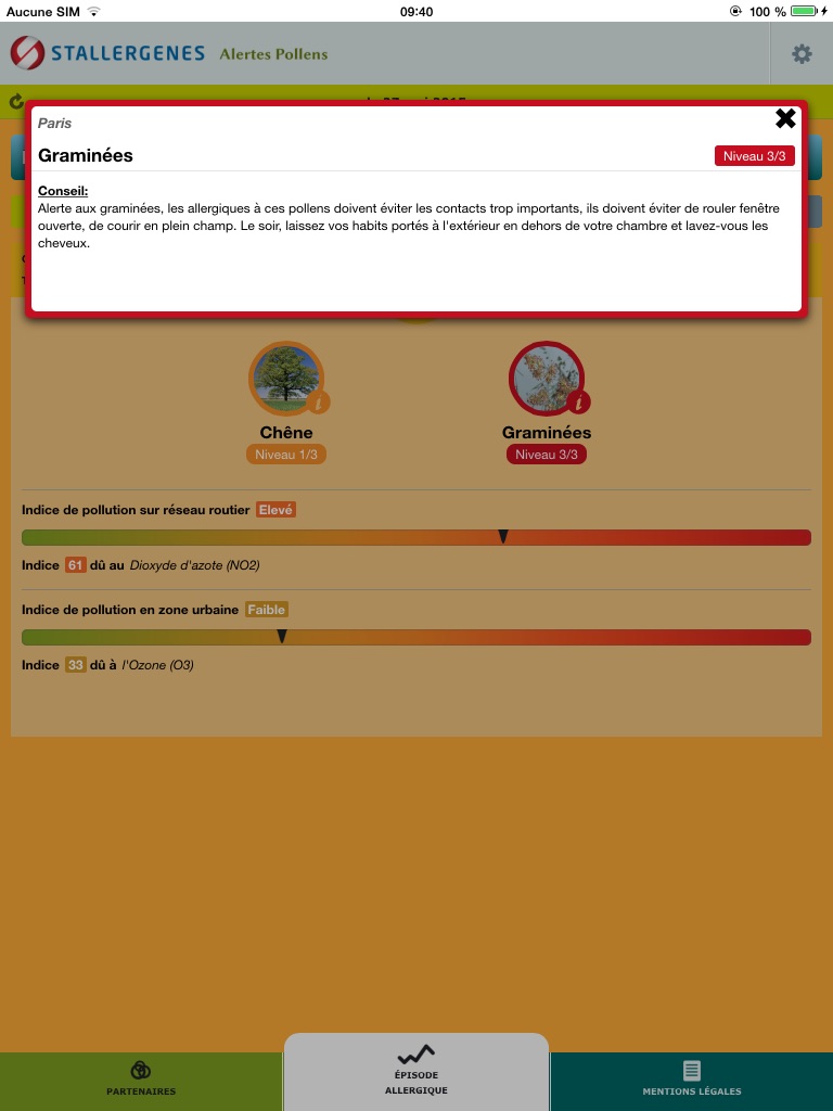 Alertes Pollens screenshot 3