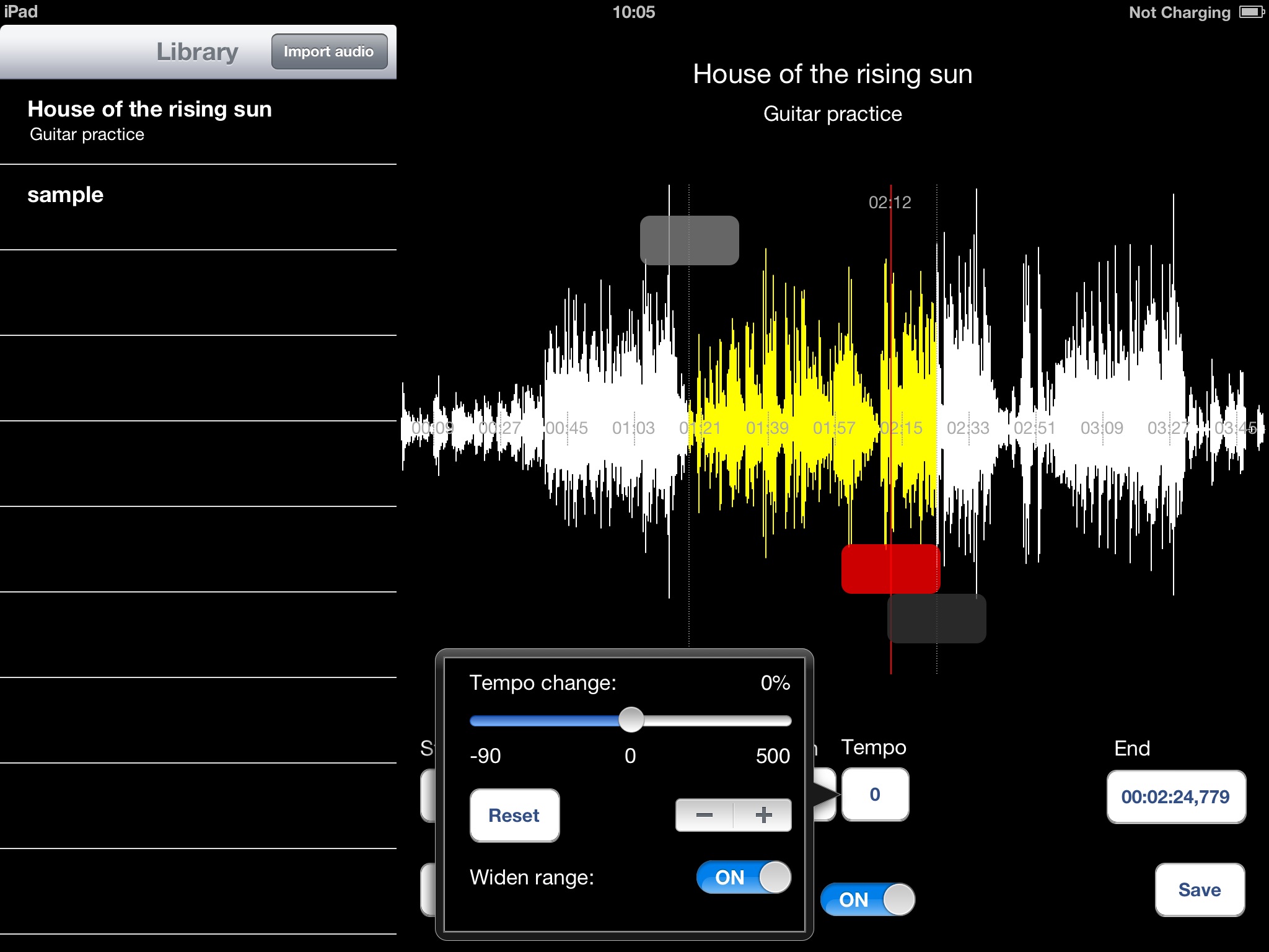 Music Speed Changer for iPad screenshot 3