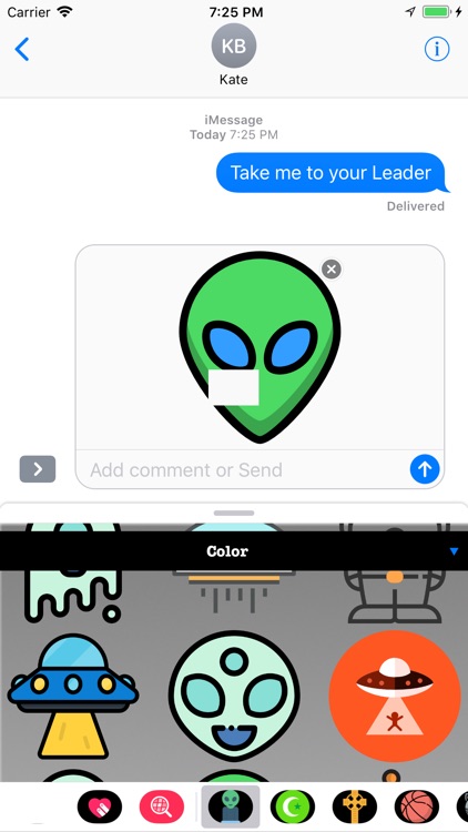 Alien Stickers - Outer Space