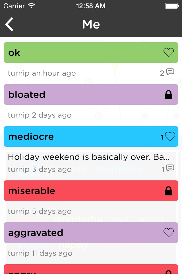 Moodtrack Private Diary screenshot 2