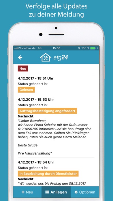 etg24 Anliegen App screenshot 2