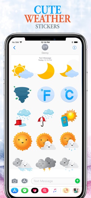 Lovely Weather Stickers(圖4)-速報App