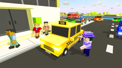 Blocky City Taxi Simualtor screenshot 2