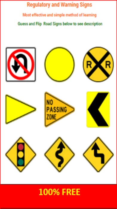IA DOT Road Sign Flashcards screenshot 3