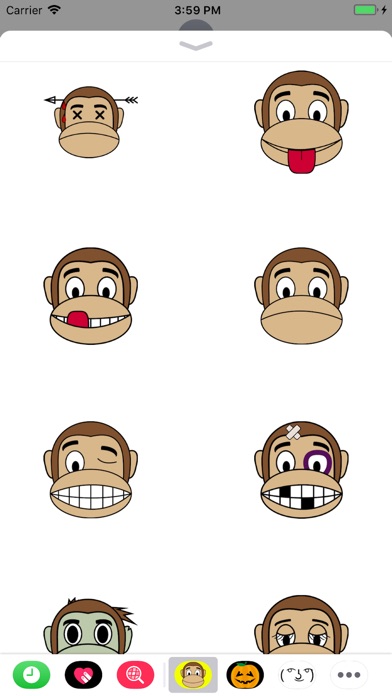 Monkey Emoji Stickers screenshot 3