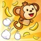 Help Sam the Monkey jump to safety and escape the jungle disaster zone