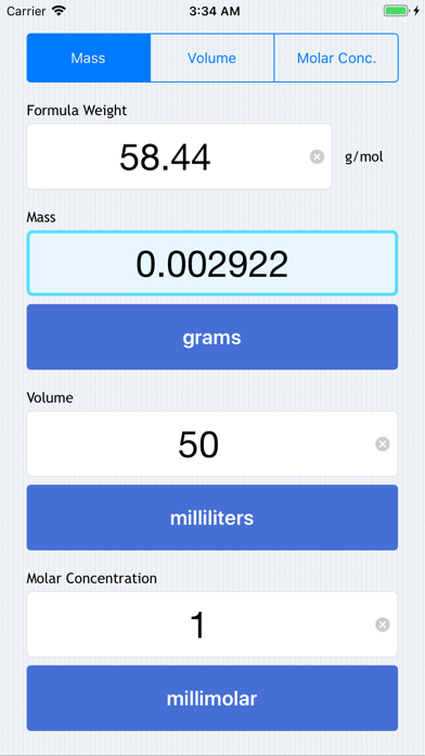 How to cancel & delete Molarity Calculator from iphone & ipad 1