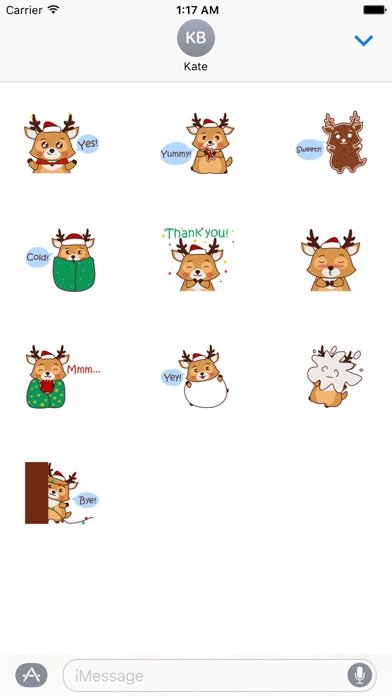Christmas Reindeer Sticker screenshot 3