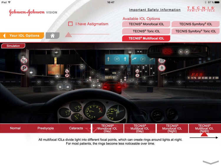 TECNIS Family of IOLs Vision Simulator screenshot-4