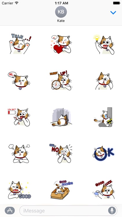 Lovely Cat CatMoji Sticker