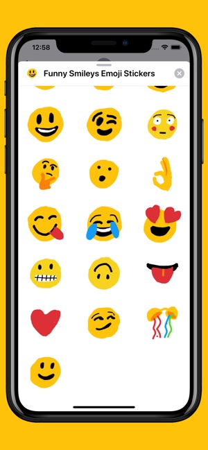 Hand drawn emoji - funny smile(圖3)-速報App