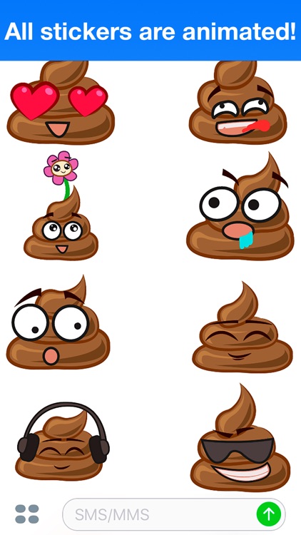 Poo Animated - Cute stickers screenshot-2