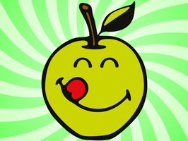 Pack of 32 Smiley Apple stickers from SmileyWorld