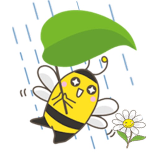 Adorable Yellow Bee Sticker icon