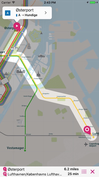 Copenhagen Rail Map