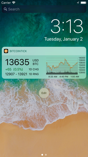 BitcoinTick Pro Bitcoin Ticker(圖2)-速報App