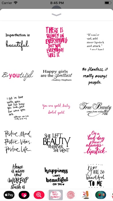 Beauty Love Quote Sticker Pack screenshot 2