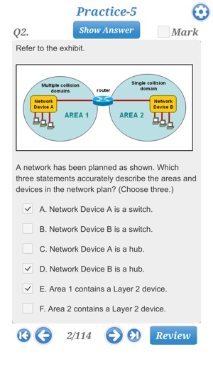 Cisco CCENT: 100-105 Exam(圖3)-速報App