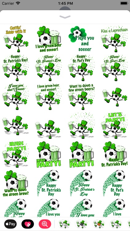 Soccer St. Pat's Stickers