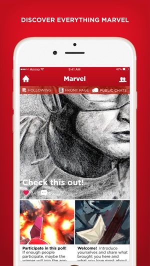 Amino for Marvel Comics