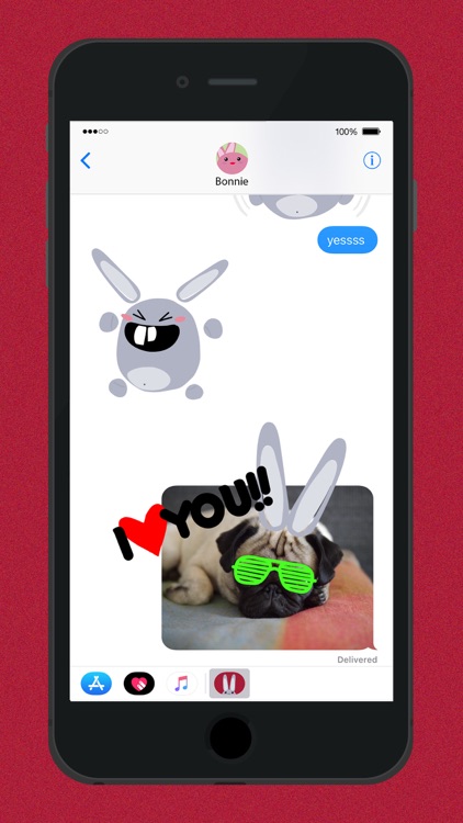 Fun Bunny iMessage Stickers screenshot-3