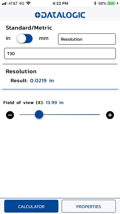 Opticalc Datalogic screenshot 3