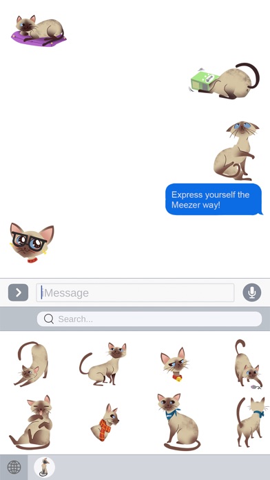 MeezerMOJI – Siamese Cat Emoji screenshot 3