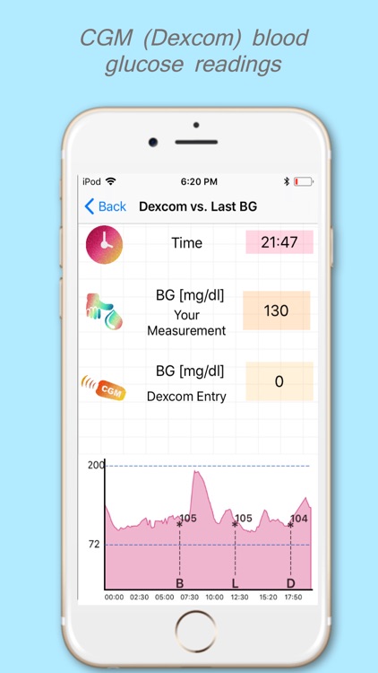 DiaBeatMove-Meal, CGM, Insulin screenshot-8