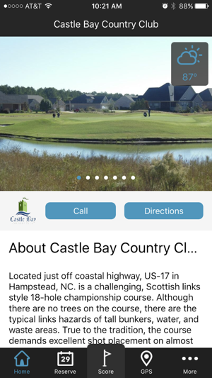 Castle Bay Country Club - GPS and Scorec