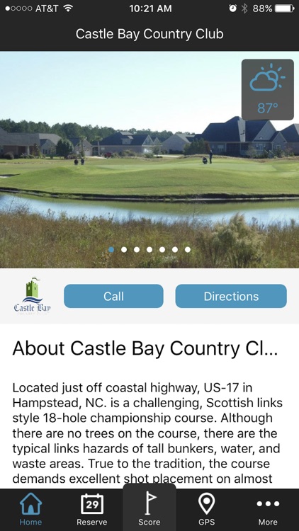 Castle Bay Country Club - GPS and Scorecard