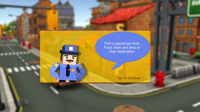 Blocky Taxi Drive Simulator 3D(圖3)-速報App