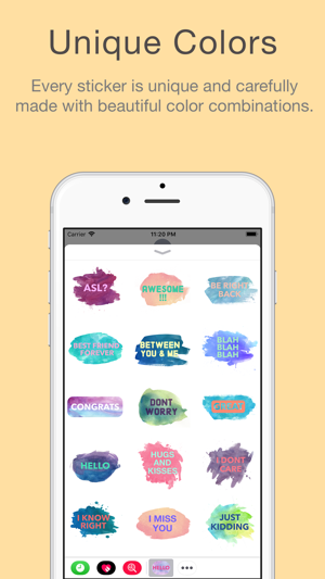 Watercolor Words Stickers(圖4)-速報App