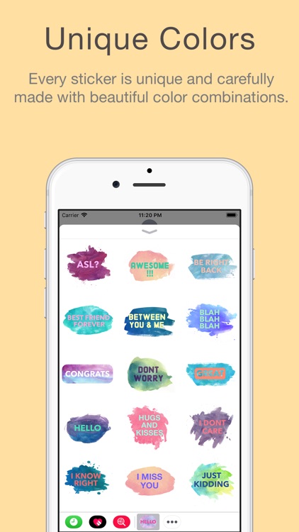 Watercolor Words Stickers screenshot-3