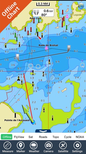 Brittany Nautical Charts HD(圖3)-速報App