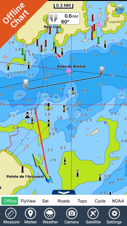 Brittany Nautical Charts HD